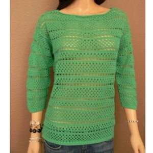 Eight Eight Eight long sleeve Crochet top L